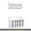 Banc de rangement pour chaussures avec tablettes et 4 crochets, portemanteau élégant avec portemanteau mural, rangement pour vestibule, vestibule, vestibule-1833687908