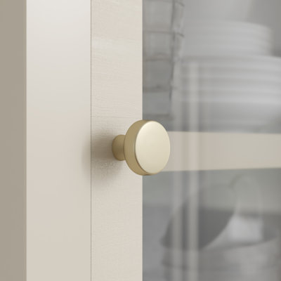 Poignée d'armoire champagne Blackrock 1-5 / 16 pouces (33mm) de diamètre