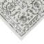 Tapis de couloir 10 pi à motif floral tissé à la main gris clair avec franges