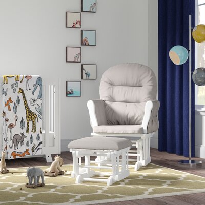 Parkhur Rocking Chair Nursery Glider with Ottoman, Upholstered Rocker Recliner for Breastfeeding -  Winston Porter, 2C6129168A6C424EAA1BDC54F79FC2D6