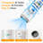 Portable Food Vacuum Sealer,68Oz Capacity, Rechargeable, Auto Pressure Detection, Includes Reusable Bags & Accessories, White