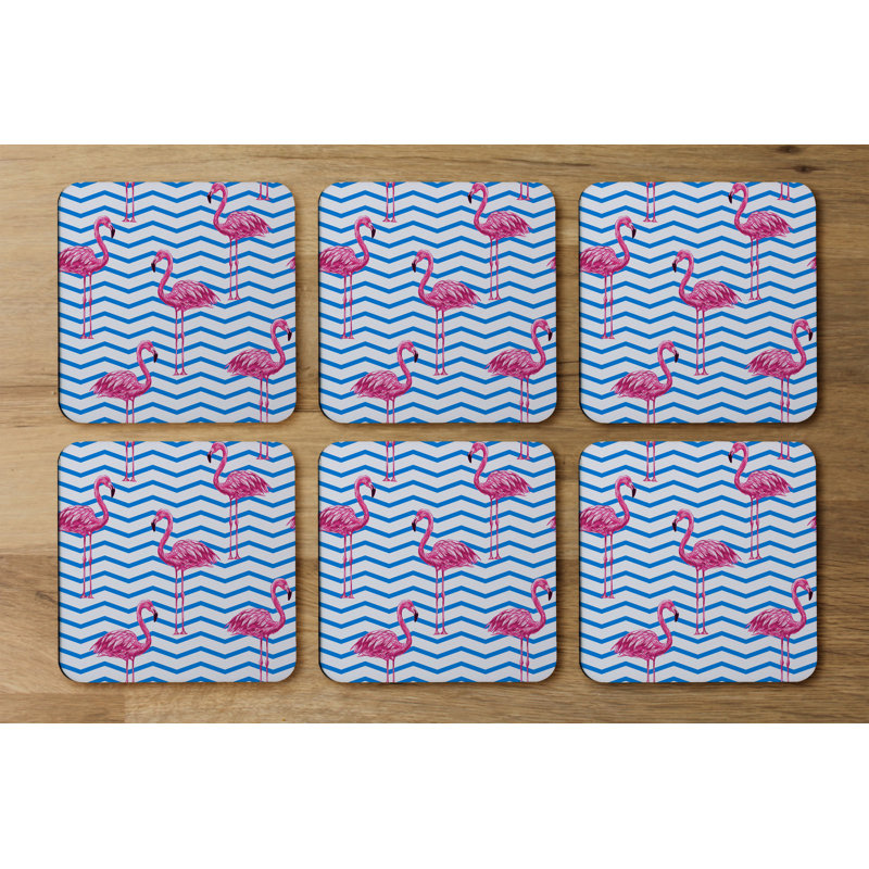 Square 6 Piece Coaster Set