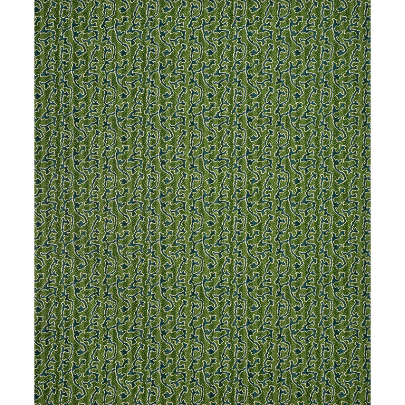 Schumacher x Timothy Corrigan Corail Velvet Fabric, Emerald