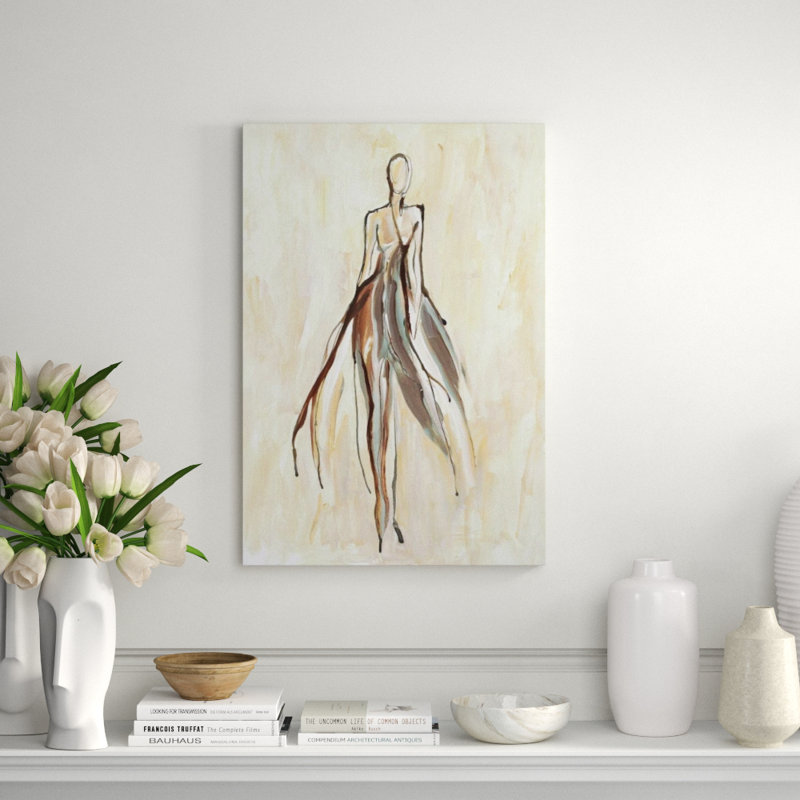 Beau Monde II Print by Elena Carlie, Image Brush Gel, 53" H x 36" W