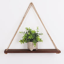 Triangle Wood Accent Shelf