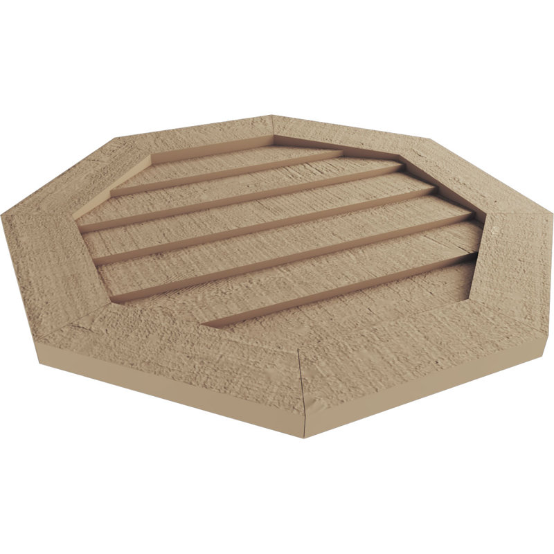Évent octogonal Timberthane, H 30 po x l 30 po x P 1 po, Cèdre brut