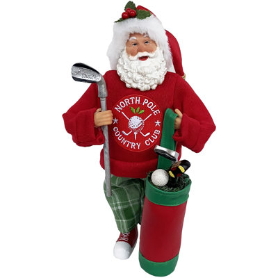 12” North Pole Country Club Claus