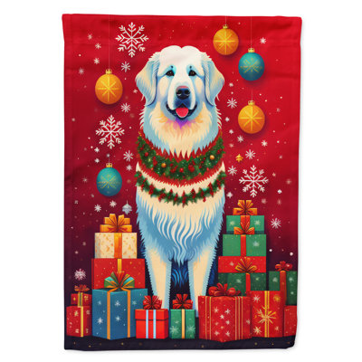 Double Sided 40'' H x 28'' W Polyester Christmas House Flag