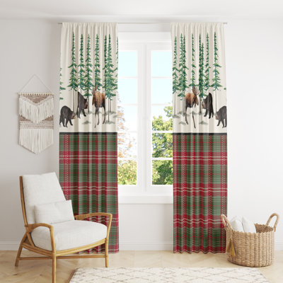 Semi Sheer Curtain Pair