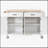 Versatile Kitchen Island Cart with Multiple Storage Options and Mobility-535924199