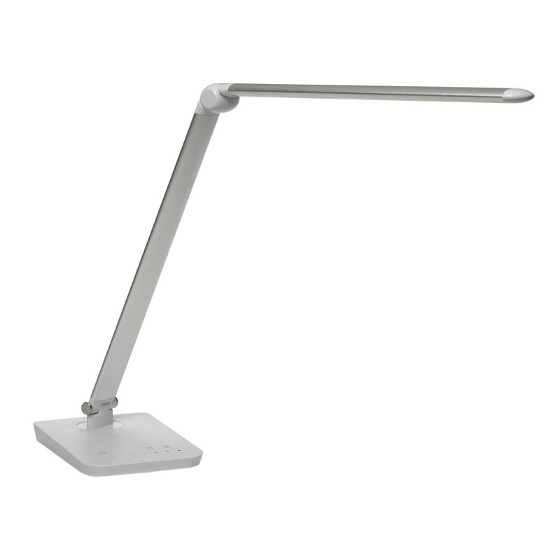 Vamp LED Flexible Neck 16.75" Table Lamp, Silver