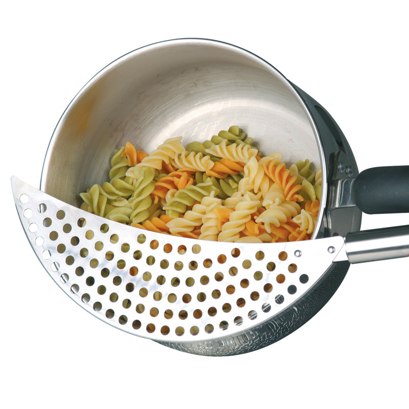 Stainless Steel Crescent Shaped Pan Drainer
