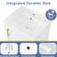 Meuble-lavabo blanc de 20 po avec lavabo simple, armoire, support de rangement et tablette ouverte - Porte autoportante en céramique peinte à fermeture en douceur de 20 po, quincaillerie en acier inoxydable-208990421