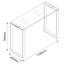 Boussingault 110cm Glass Top Console Table