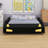 Race Car-Shaped Platform Bed With Wheels And Storage-45697550-45697544