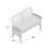 48'' Wide Rectangle Acacia Loveseat with Cushions-1216501097