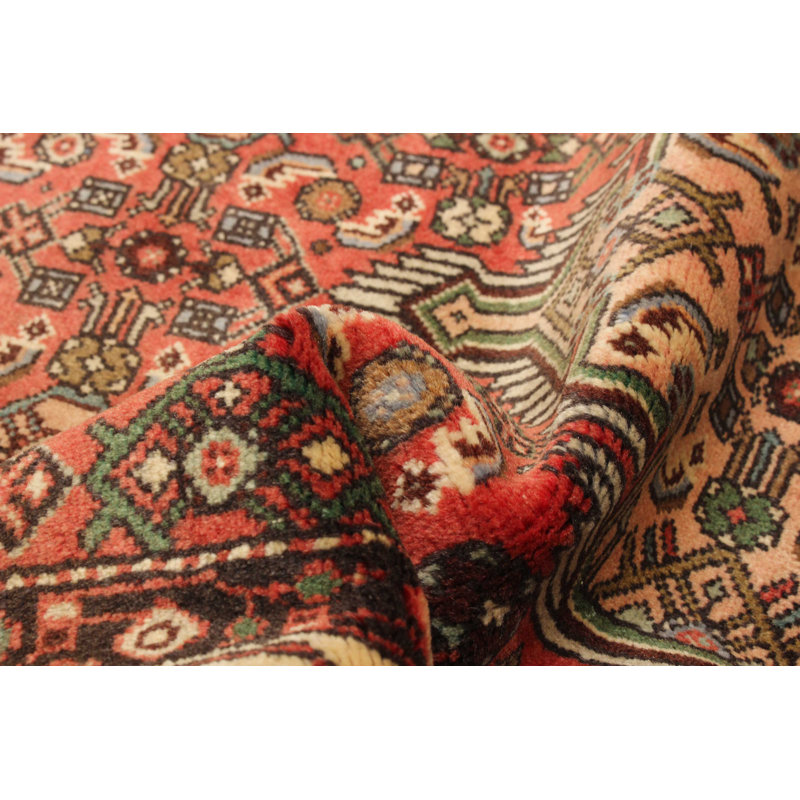 One Of Kind Handmade Anatolian Vintage Red Rug 2'10" x 9'11"