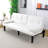 PVC Leather Convertible Futon Sofa Bed-1189116425