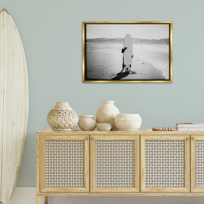 Toile flottante cachée avec planche de surf grise par Sissi et Seb