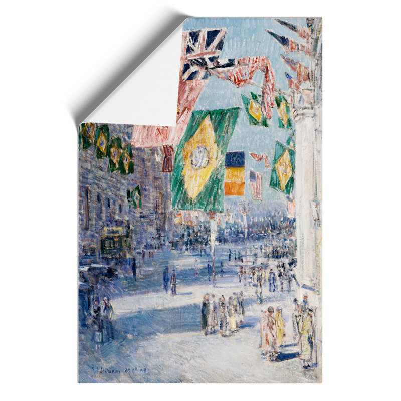 Avenue of the Allies by Childe Hassam - Frameless Print, 30cm H x 21cm W x 0.1cm D