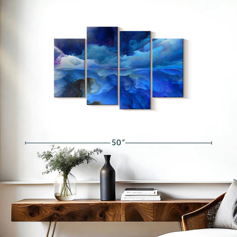 Avery Abstract Sky, 22" H x 36" W