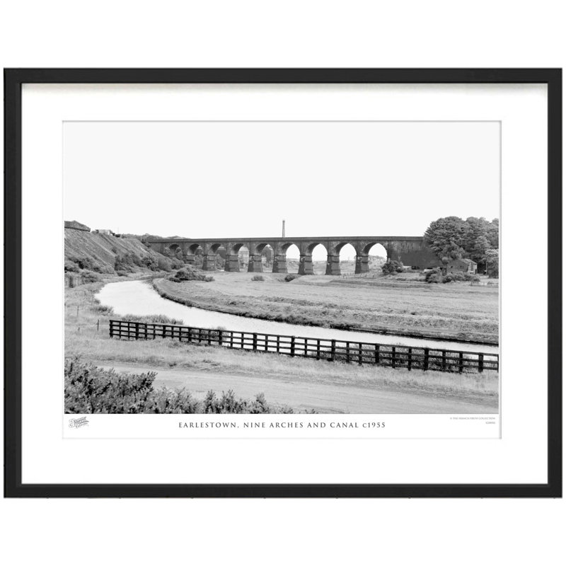 Earlestown, Nine Arches And Canal C1955 by Francis Frith - Single Picture Frame Print, 40cm H x 50cm W