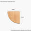 Corner Wall Shelf - Solid Wood Fan-Shaped Storage & Display-1631539511