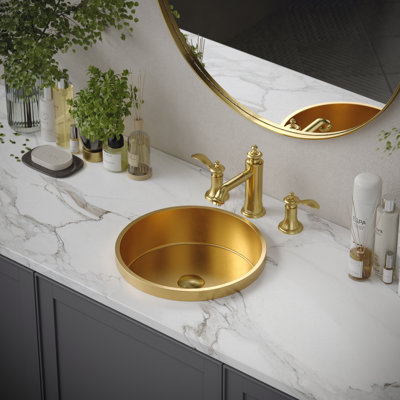 Karran Cinox 15'' Stainless Steel Circular Bathroom Sink