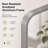 Leyat Modern Rectangle Metal Frame Wall Mirror for Bathroom-1133631053-1133631093