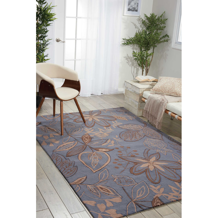Tapis gris / bleu Asiha
