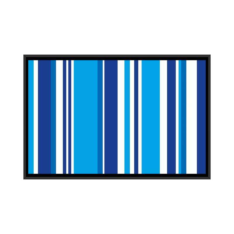 Falsterbo " Striped ", 18" H x 26" W x 1.5" D, No Mat, Black Framed Canvas