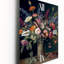 Horloge murale rétro nature morte avec fleurs sauvages I-177992840