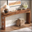Console en bois, buffet à dossier L 62 po x H 31 po, table d'appoint pour vestibule et entrée