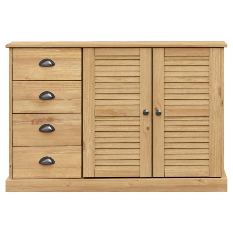 Peoa 113cm Solid Wood Sideboard, Brown