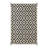 Geometric Black and Beige Outdoor Rugs with Cross Pattern-133490455