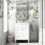 Meuble-lavabo 24 po avec lavabo, armoire, organisateurs de tiroirs et meuble-lavabo de 24 po au design élégant pour les petits espaces, deux portes, un tiroir basculant, un lavabo brillant, un cadre solide-1462408192