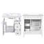 Meuble-lavabo moderne avec lavabo en céramique 30 po et 3 tiroirs-1341844830
