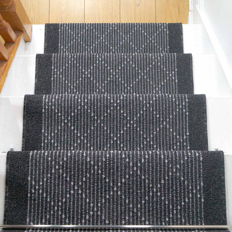 Stair Runner Geometric Area Rug, Runner 80 x 720 cm