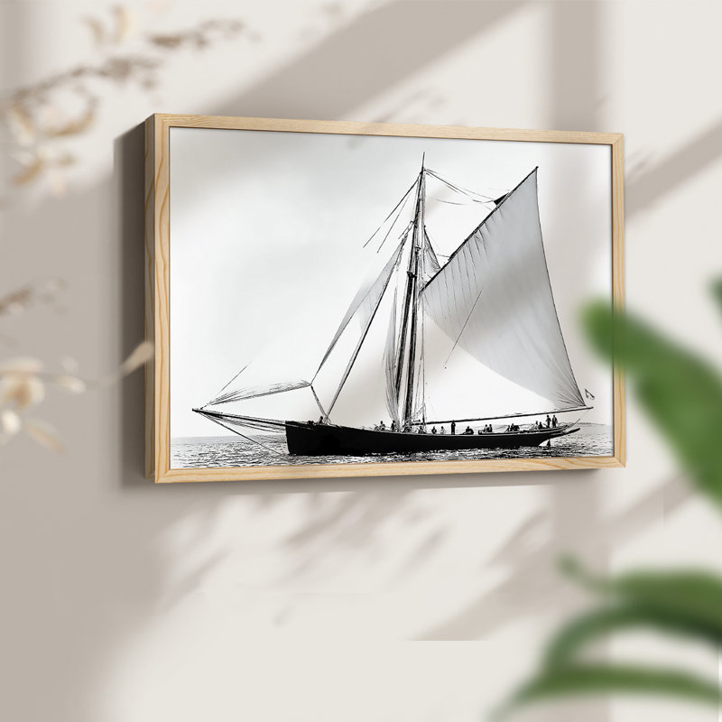 Nautical Series-L - Reproduction encadrée - Restickable, H 8 po x l 10 po, Naturel