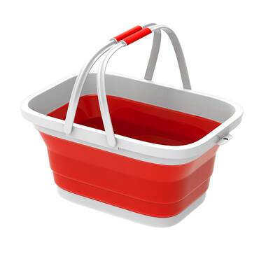 Foldable Pail Bucket Set of 3 Collapsible Buckets Multi-Purpose