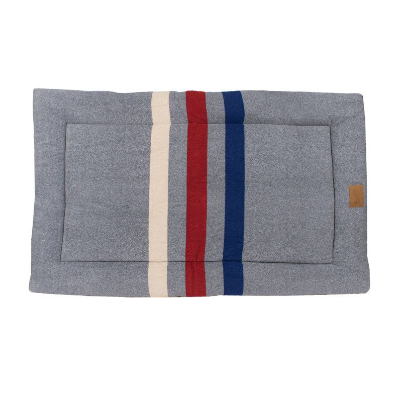 Coussin confortable Pendleton, H 2 po x l 48 po x P 30 po, Cabine à rayures grises