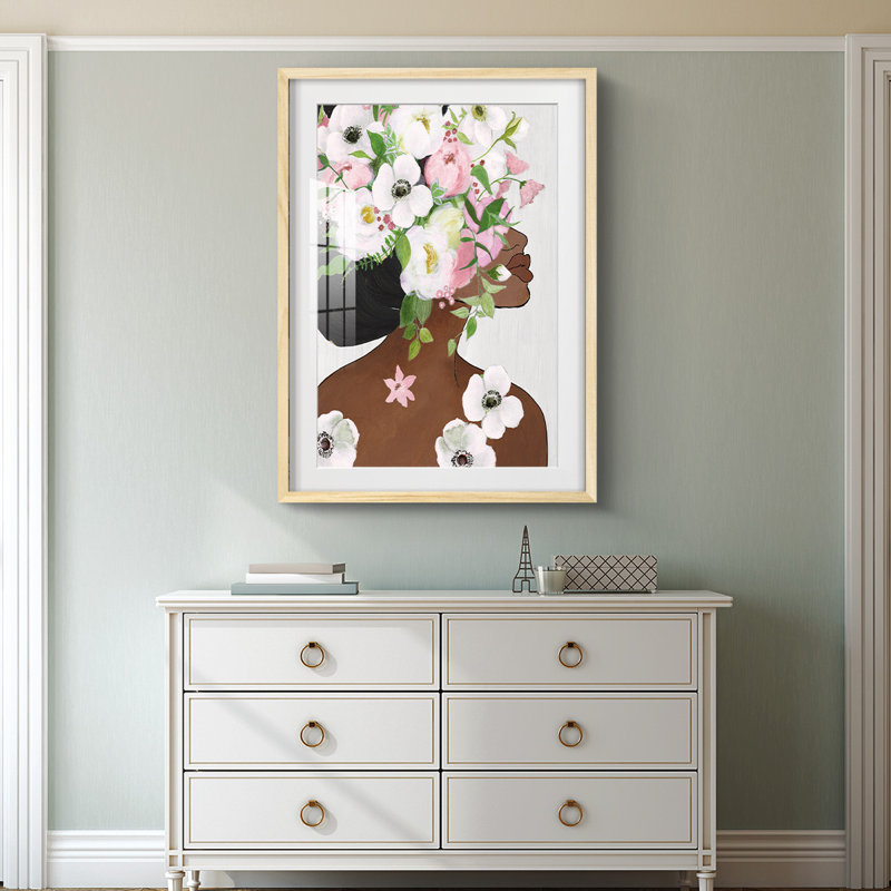 Motif floral - impression encadrée