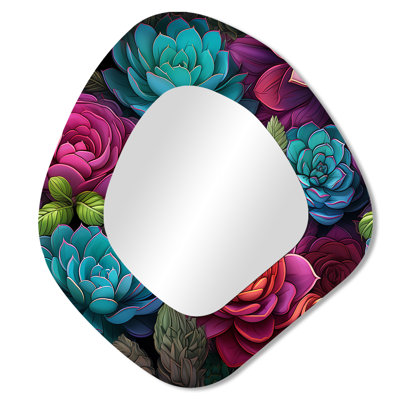 Motif botanique Neon Succulents