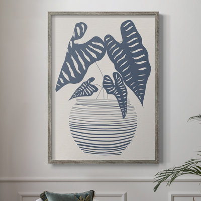 Câblé en monochrome I, reproduction encadrée - bois massif 47038