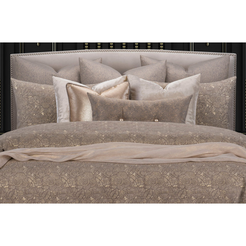 Garden Party Bed Sham, King, Bronze