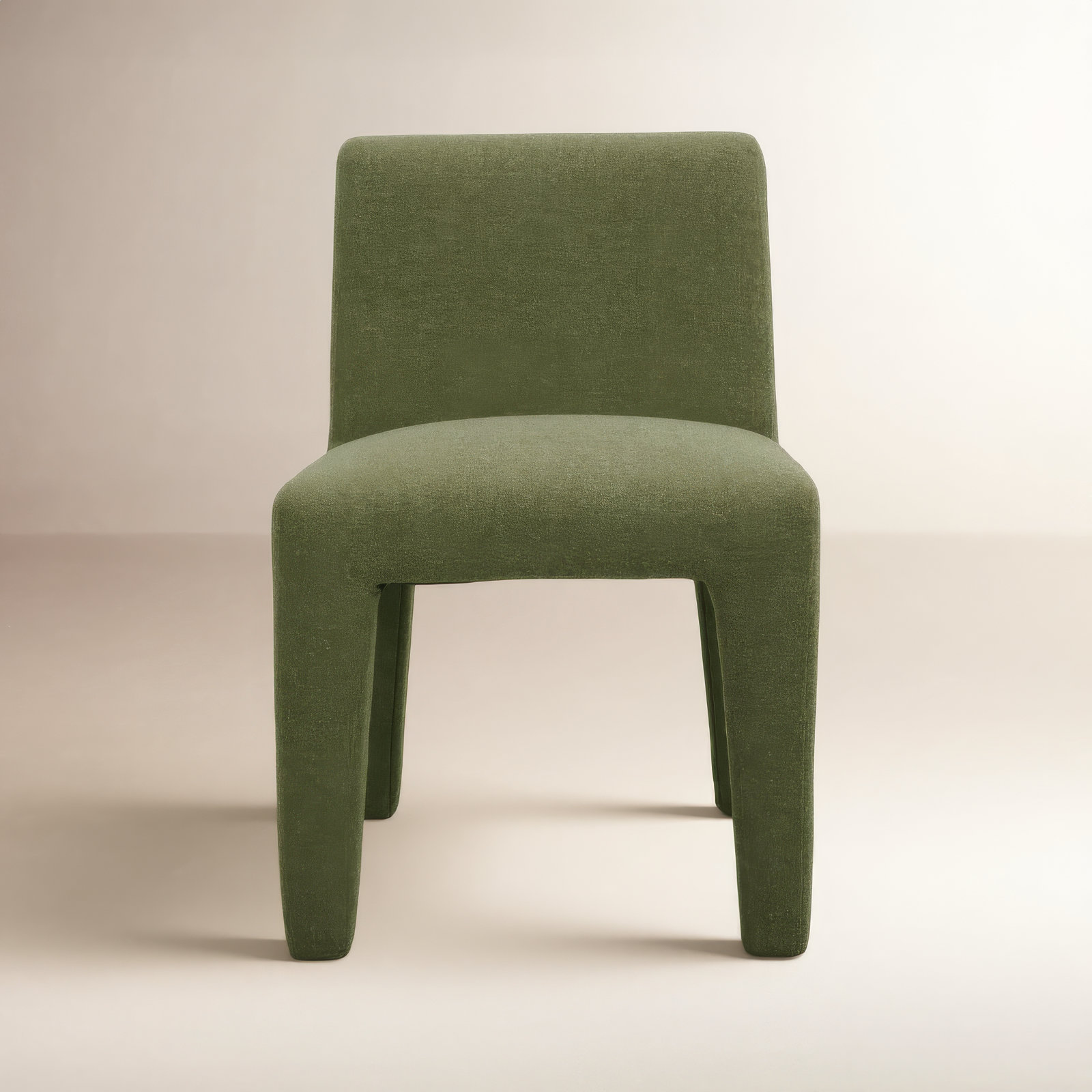 Premium All-Weather Wicker Outdoor Dining Side Chair, Green