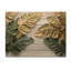 Golden Palms Midnight Collage III - palmiers et palmiers, art mural en bois - sur bois de pin naturel-822002048