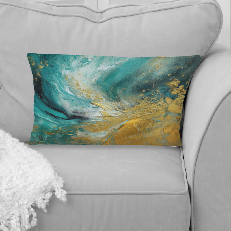 Coussin décoratif Golden Wave