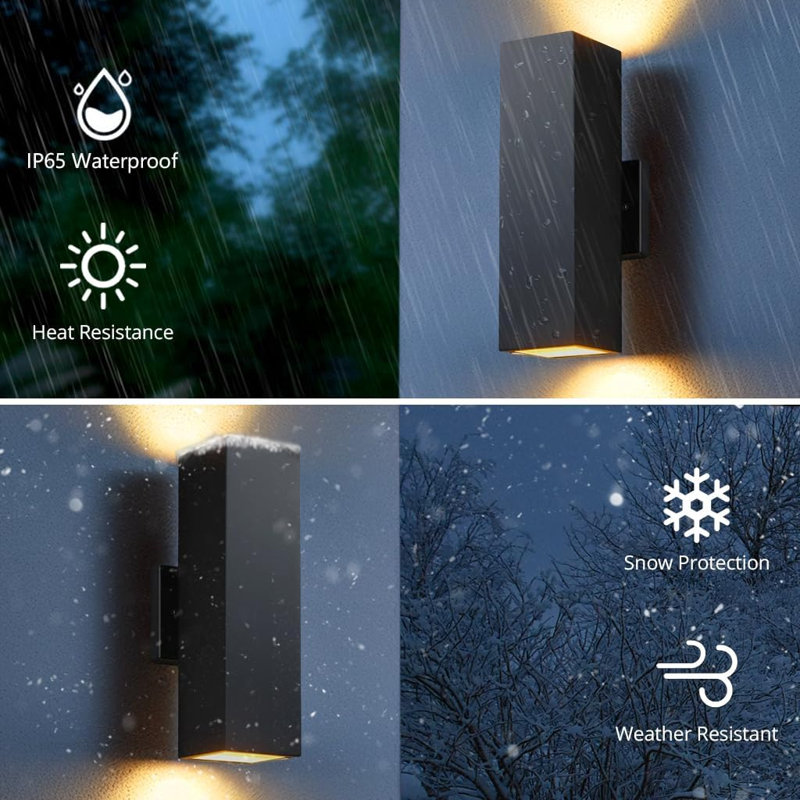 Outdoor Wall Lights Dusk to Dawn 2 Pack