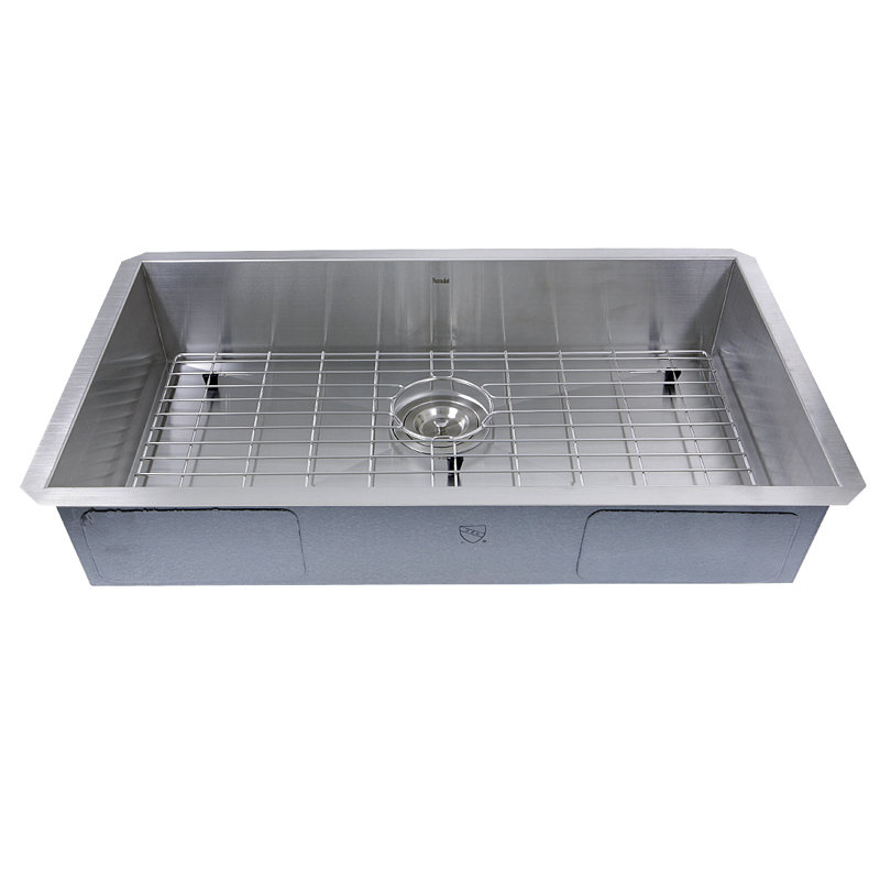 Pro Series 30'' L Single Bowl Stainless Steel Kitchen Sink